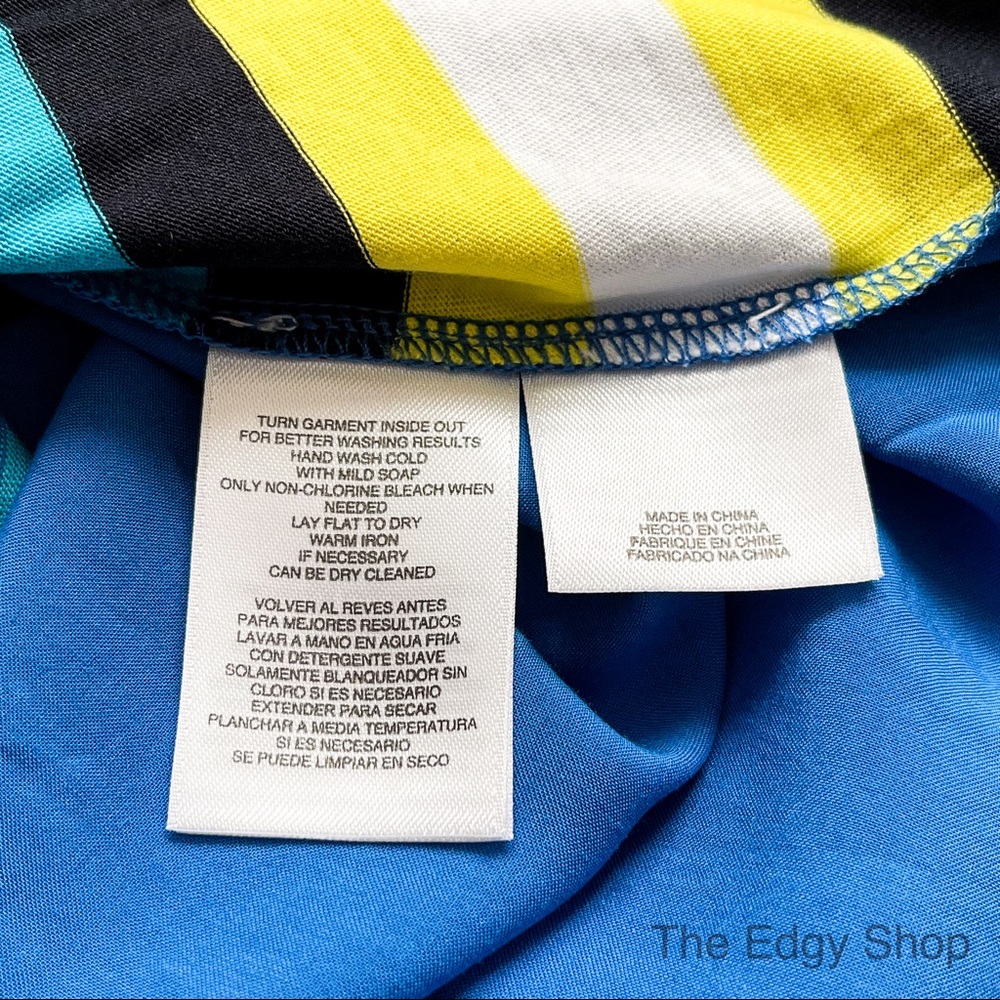 Jones New York | Sport Striped Short Sleeved June Blouse - Picture 5 of 6